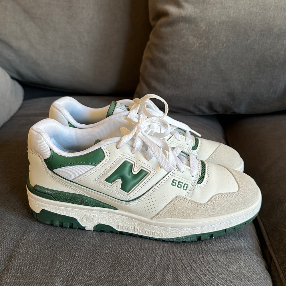 Green and white NB 550s